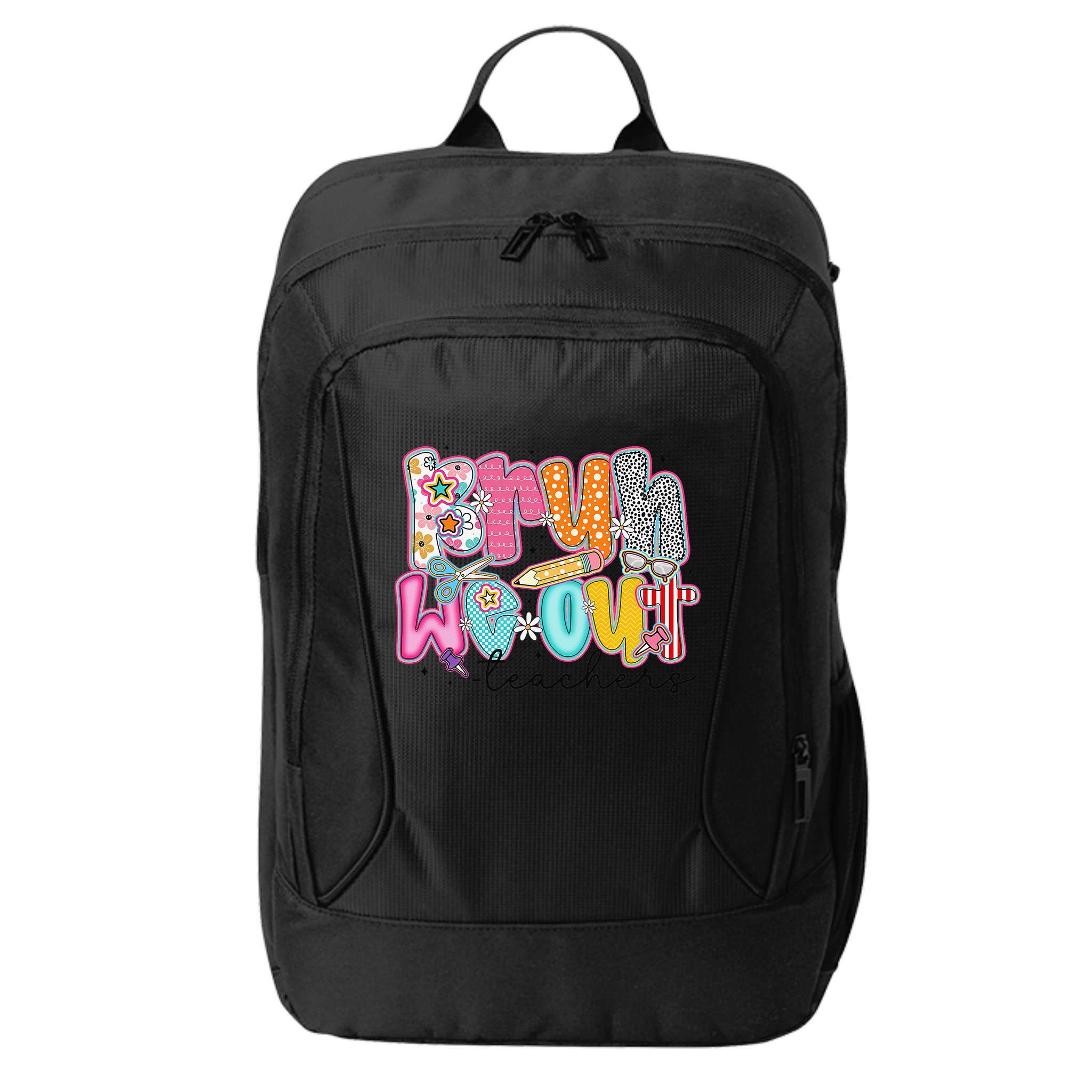 Bruh We Out Teacher Summer Last Dat Of School Teacher City Backpack