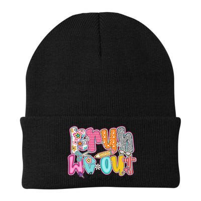 Bruh We Out Teacher Summer Last Dat Of School Teacher Beanie