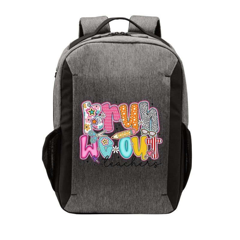 Bruh We Out Teacher Summer Last Dat Of School Teacher Vector Backpack