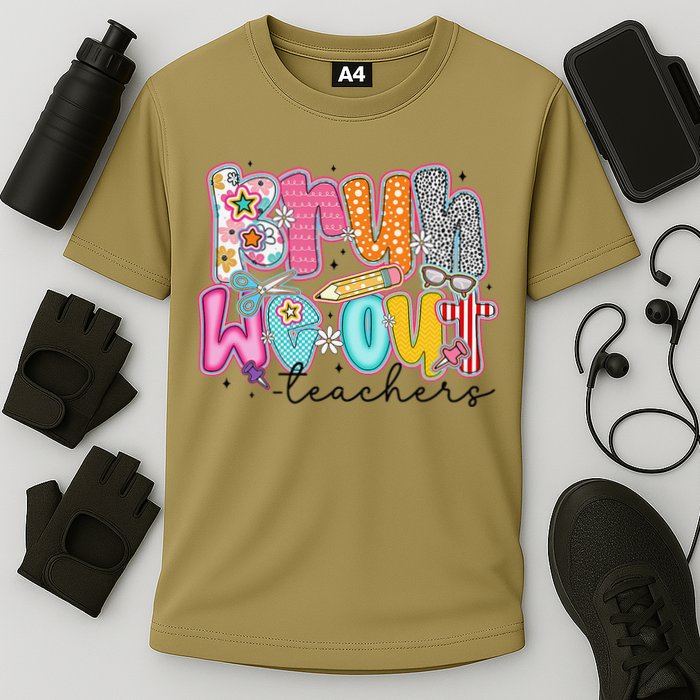 Bruh We Out Teacher Summer Last Dat Of School Teacher Cooling Performance Crew T-Shirt