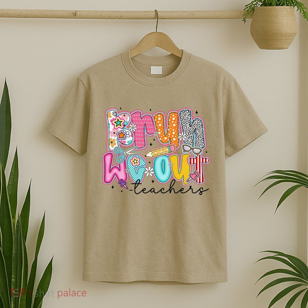 Bruh We Out Teacher Summer Last Dat Of School Teacher T-Shirt