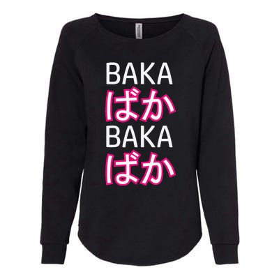 Baka Weeaboo Otaku Anime Clothing Womens California Wash Sweatshirt