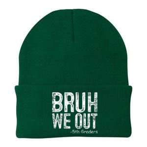 Bruh We Out 5th Graders Fifth Grade Graduation Class Of 2024 Knit Cap Winter Beanie