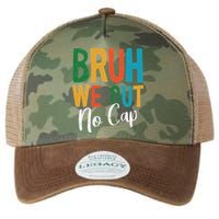 Bruh We Out No Cap Funny Last Day Of School 2025 Graduation Legacy Tie Dye Trucker Hat