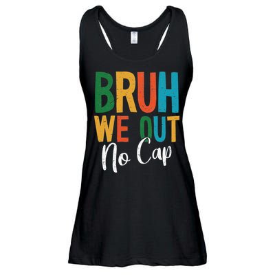 Bruh We Out No Cap Funny Last Day Of School 2025 Graduation Ladies Essential Flowy Tank