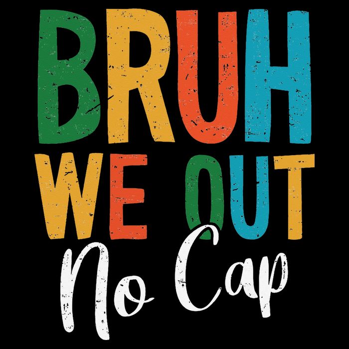 Bruh We Out No Cap Funny Last Day Of School 2025 Graduation 16 in Basic Backpack