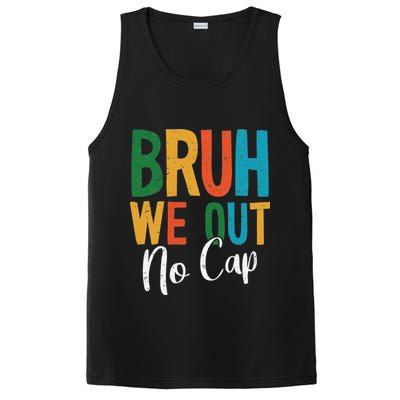 Bruh We Out No Cap Funny Last Day Of School 2025 Graduation PosiCharge Competitor Tank