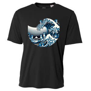 Blue Wave Of Cat Ladies For Kamala Cute Wave Of Blue Cats For Kamala Funny Cooling Performance Crew T-Shirt