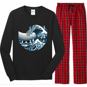 Blue Wave Of Cat Ladies For Kamala Cute Wave Of Blue Cats For Kamala Funny Long Sleeve Pajama Set