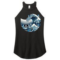 Blue Wave Of Cat Ladies For Kamala Cute Wave Of Blue Cats For Kamala Funny Women’s Perfect Tri Rocker Tank