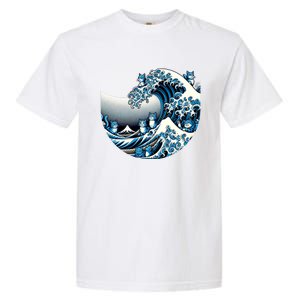 Blue Wave Of Cat Ladies For Kamala Cute Wave Of Blue Cats For Kamala Funny Garment-Dyed Heavyweight T-Shirt