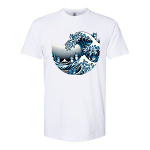 Blue Wave Of Cat Ladies For Kamala Cute Wave Of Blue Cats For Kamala Funny Softstyle CVC T-Shirt