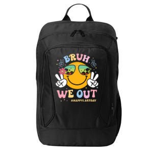 Bruh We Out Happy Last Day Of School Teacher Boy Girl Summer City Backpack