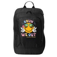 Bruh We Out Happy Last Day Of School Teacher Boy Girl Summer City Backpack