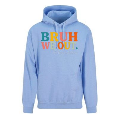 Bruh We Out Administration Summer Break Last Day Of School Unisex Surf Hoodie