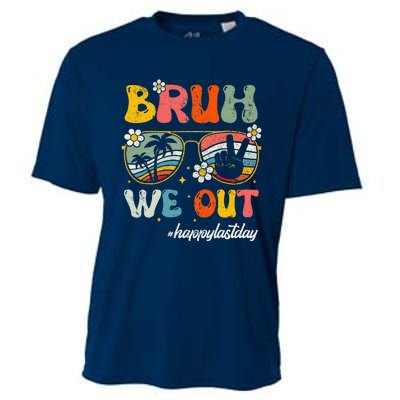 Bruh We Out Happy Last Day Of School Teacher Boy Girl Summer Cooling Performance Crew T-Shirt