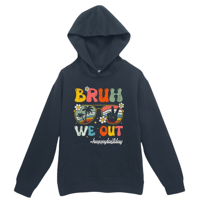 Bruh We Out Happy Last Day Of School Teacher Boy Girl Summer Urban Pullover Hoodie