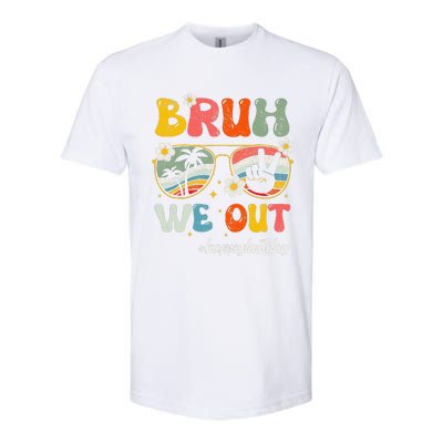 Bruh We Out Happy Last Day Of School Teacher Boy Girl Summer Softstyle CVC T-Shirt