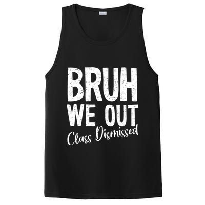 Bruh We Out Class Dismissed Last Day Of School 2025 Summer  PosiCharge Competitor Tank