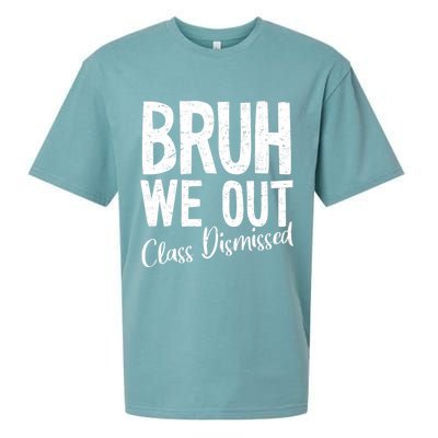Bruh We Out Class Dismissed Last Day Of School 2025 Summer  Sueded Cloud Jersey T-Shirt