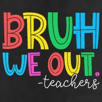 Bruh We Out Teachers Student Happy Last Day Of School Summer Adult Drive Performance Visor