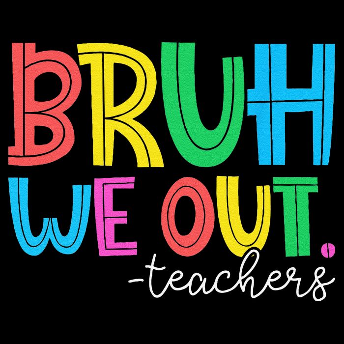Bruh We Out Teachers Student Happy Last Day Of School Summer Cropped Pullover Crew