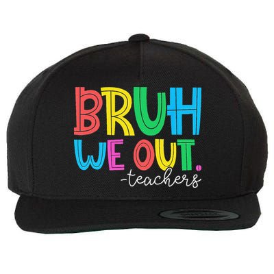 Bruh We Out Teachers Student Happy Last Day Of School Summer Wool Snapback Cap