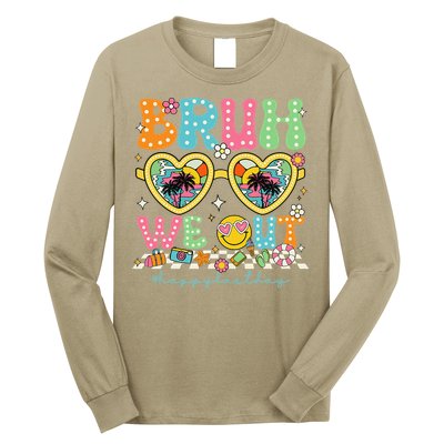 Bruh We Out Teachers Happy Last Day Graduation Sunglasses Long Sleeve Shirt