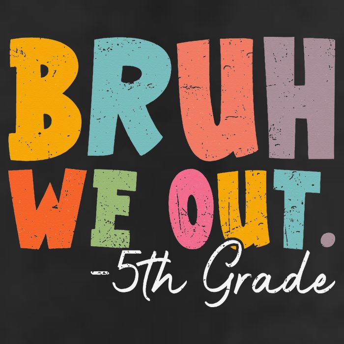 Bruh We Out 5th Grade Last Day Of School Teacher Student Adult Drive Performance Visor