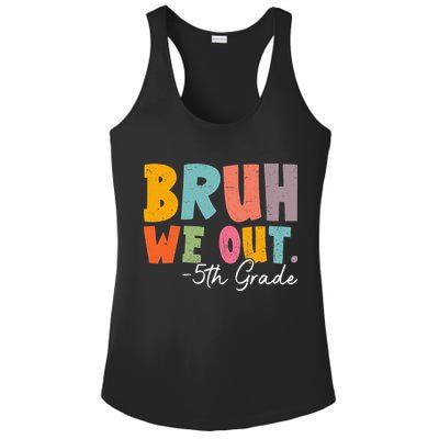 Bruh We Out 5th Grade Last Day Of School Teacher Student Ladies PosiCharge Competitor Racerback Tank