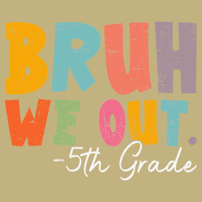 Bruh We Out 5th Grade Last Day Of School Teacher Student Cooling Performance Crew T-Shirt