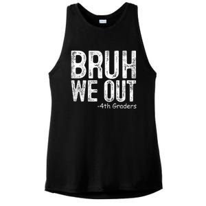 Bruh We Out 4th Graders Fourth Grade Graduation Class 2024 Gift Ladies PosiCharge Tri-Blend Wicking Tank