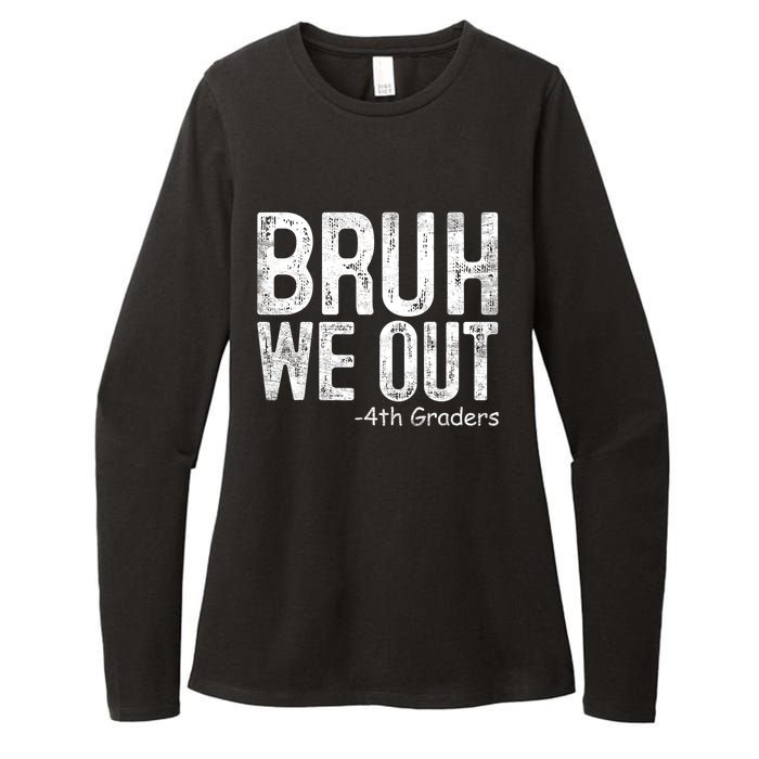 Bruh We Out 4th Graders Fourth Grade Graduation Class 2024 Gift Womens CVC Long Sleeve Shirt