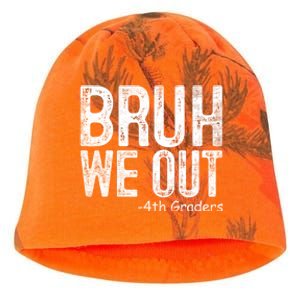 Bruh We Out 4th Graders Fourth Grade Graduation Class 2024 Gift Kati - Camo Knit Beanie