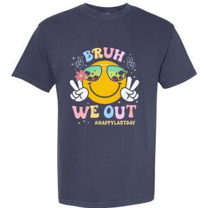 Bruh We Out Happy Last Day Of School Teacher Boy Girl Summer Garment-Dyed Heavyweight T-Shirt