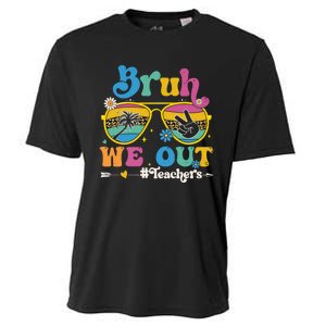 Bruh We Out Teachers End Of School Year Teacher Summer Cooling Performance Crew T-Shirt