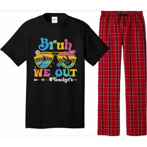 Bruh We Out Teachers End Of School Year Teacher Summer Pajama Set