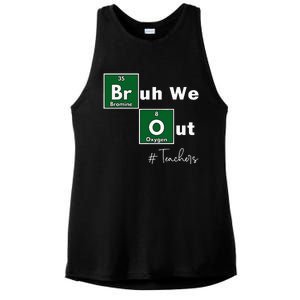 Bruh We Out Teachers Chemistry Periodic Table Element Summer Ladies PosiCharge Tri-Blend Wicking Tank