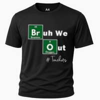 Bruh We Out Teachers Chemistry Periodic Table Element Summer Cooling Performance Crew T-Shirt