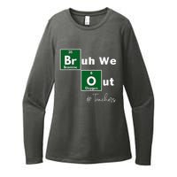 Bruh We Out Teachers Chemistry Periodic Table Element Summer Womens CVC Long Sleeve Shirt