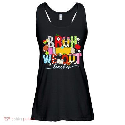 Bruh We Out Teacher Summer Last Dat Of School Ladies Essential Flowy Tank