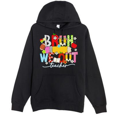 Bruh We Out Teacher Summer Last Dat Of School Premium Pullover Hoodie