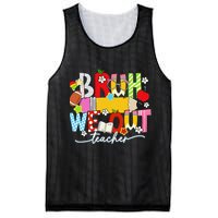 Bruh We Out Teacher Summer Last Dat Of School Mesh Reversible Basketball Jersey Tank