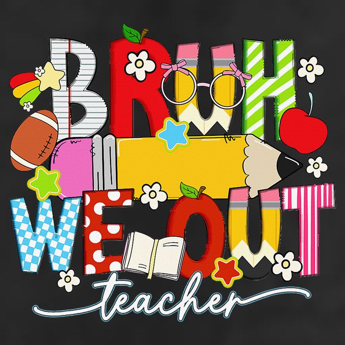 Bruh We Out Teacher Summer Last Dat Of School 25L Jumbo Tote