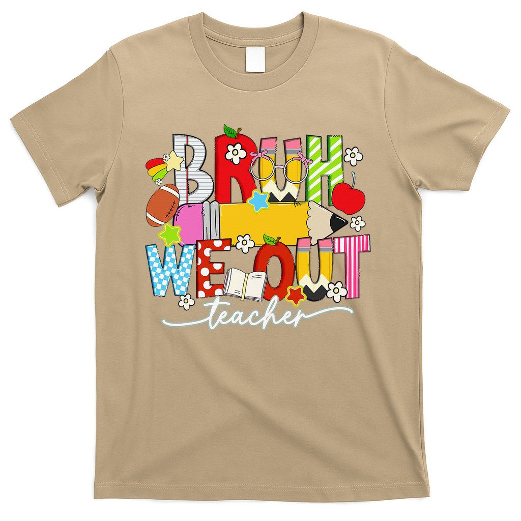 Bruh We Out Teacher Summer Last Dat Of School T-Shirt