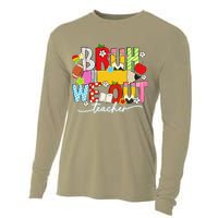 Bruh We Out Teacher Summer Last Dat Of School Cooling Performance Long Sleeve Crew