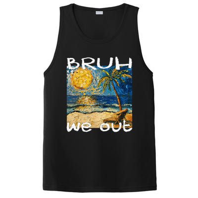 Bruh We Out Teachers Happy Last Day School Summer Van Gogh PosiCharge Competitor Tank