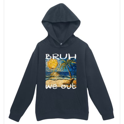 Bruh We Out Teachers Happy Last Day School Summer Van Gogh Urban Pullover Hoodie