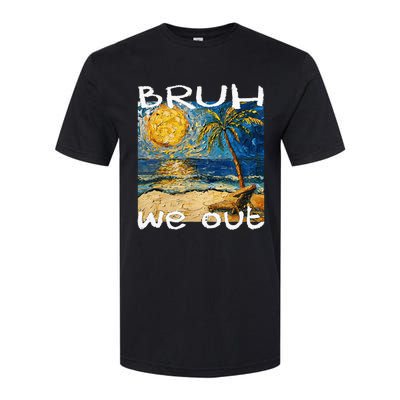 Bruh We Out Teachers Happy Last Day School Summer Van Gogh Softstyle CVC T-Shirt