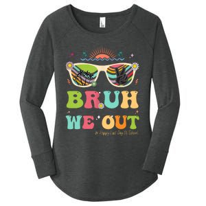 Bruh We Out Funny Last Day Of School Teacher Boy Girl Summer Women's Perfect Tri Tunic Long Sleeve Shirt